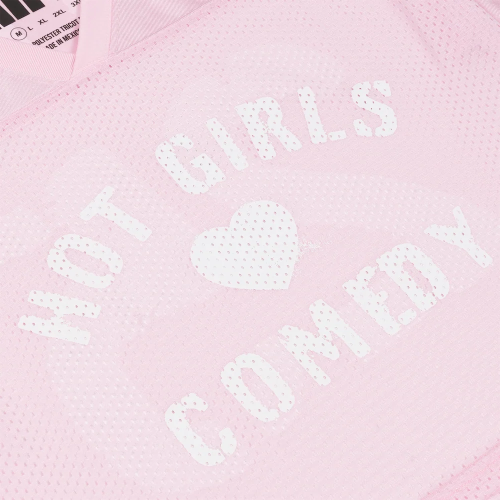 Hot Girls Cropped Pink Jersey - Image 4